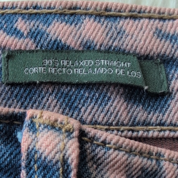 Wild Fable 90s Relaxed Fit Pink Acid Wash Denim - Picture 3 of 6